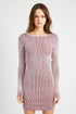 SUPER TIGHT FIT MINI DRESS W OPEN BACK DETAIL